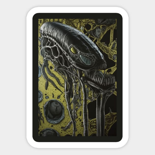 Xenomorph Sticker by Cosmodificated